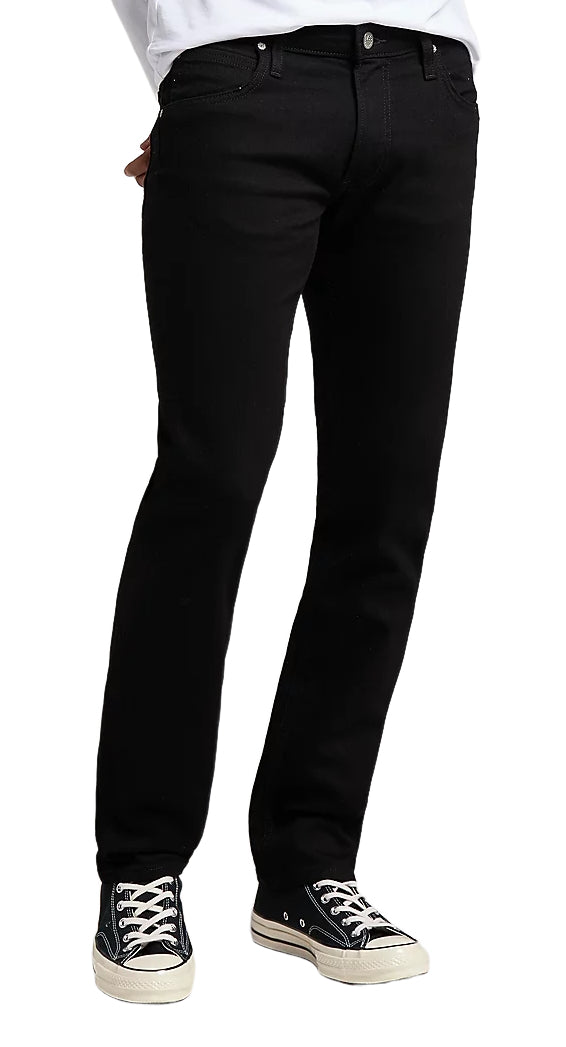 LEE DAREN ZIP FLY Straight Hose - Jet Black Denim - L707HFAE