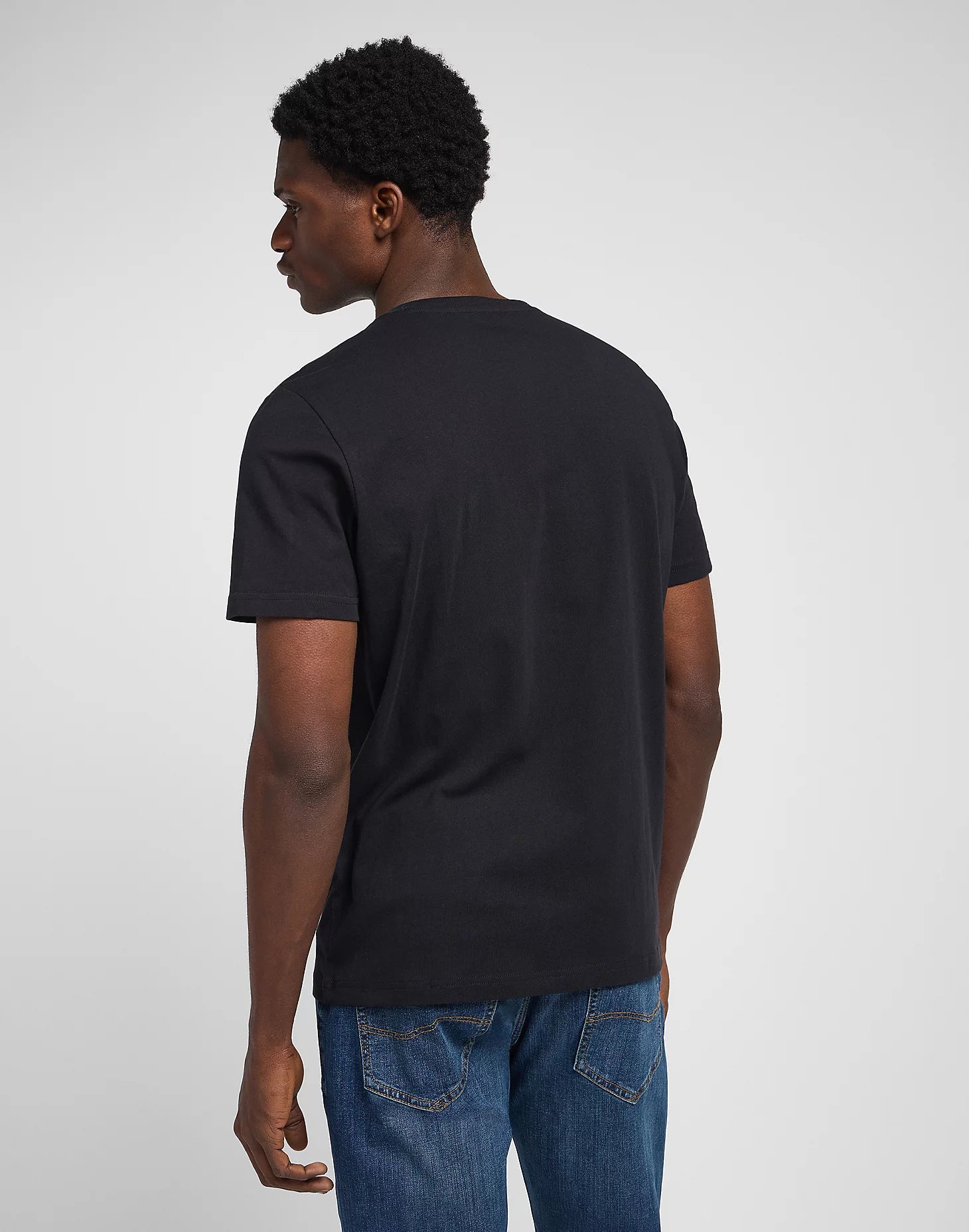 LEE WOBBLY LOGO TEE Kurzarm T-Shirt - Midnight Ink - 112116120