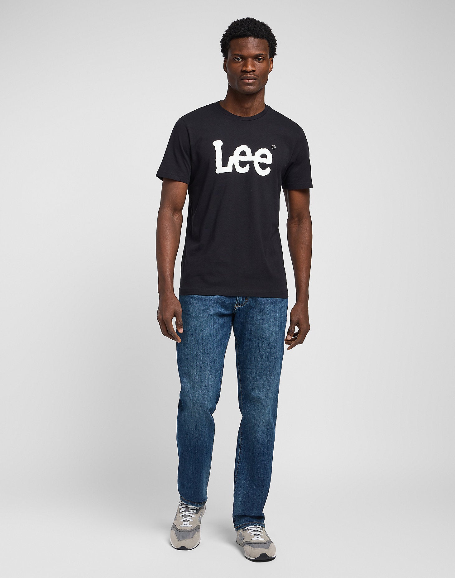 LEE WOBBLY LOGO TEE Kurzarm T-Shirt - Midnight Ink - 112116120 von LEE