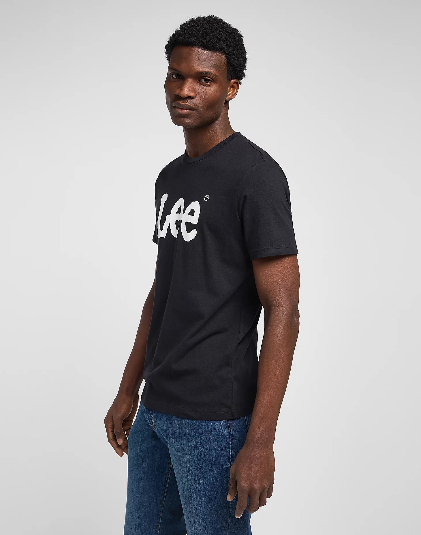 LEE WOBBLY LOGO TEE Kurzarm T-Shirt - Midnight Ink - 112116120 von LEE
