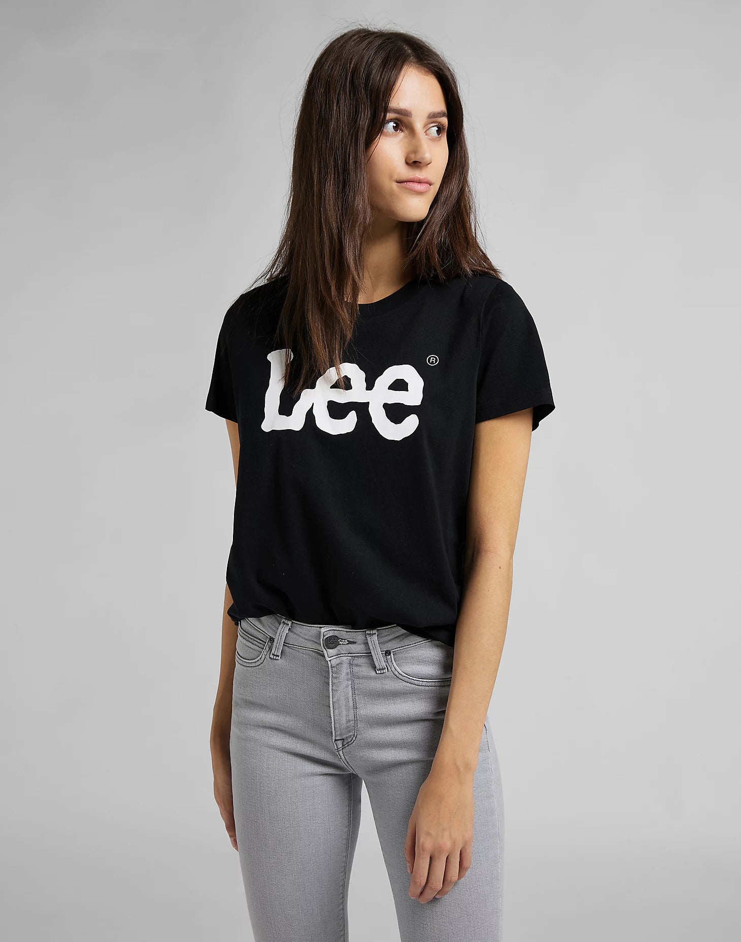 LEE LOGO TEE Kurzarm T-Shirt - Midnight Ink Black - 112109467