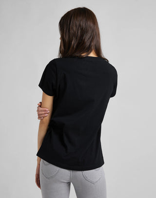 LEE LOGO TEE Kurzarm T-Shirt - Midnight Ink Black - 112109467