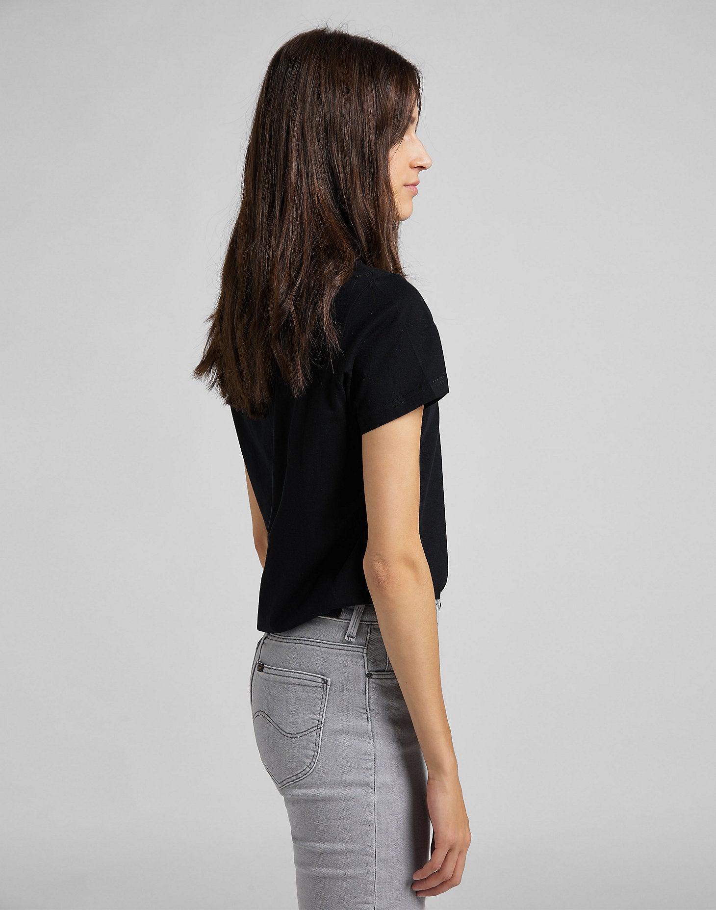 LEE LOGO TEE Kurzarm T-Shirt - Midnight Ink Black - 112109467 von LEE