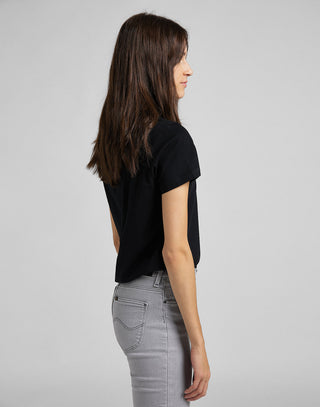 LEE LOGO TEE Kurzarm T-Shirt - Midnight Ink Black - 112109467