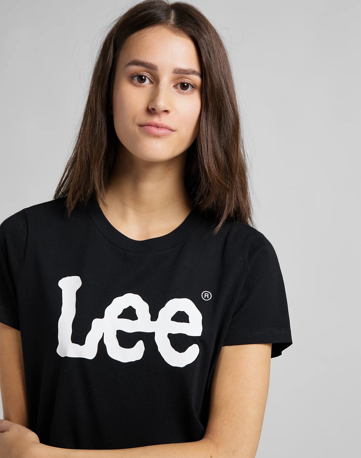 LEE LOGO TEE Kurzarm T-Shirt - Midnight Ink Black - 112109467 von LEE