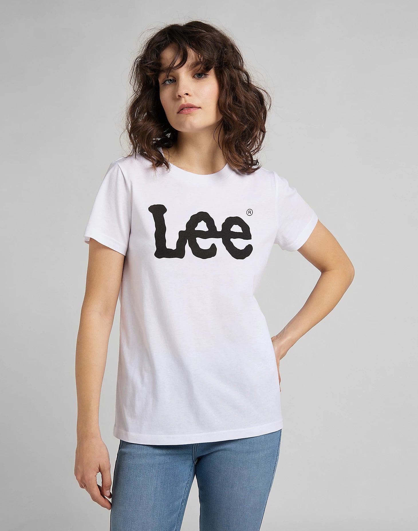 LEE LOGO TEE T-Shirt - Pure Vanilla White - 112109470