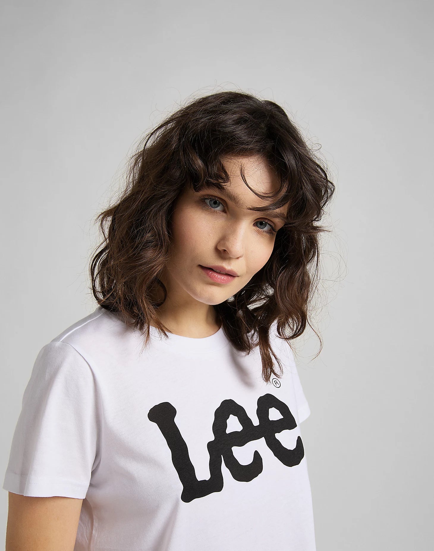 LEE LOGO TEE T-Shirt - Pure Vanilla White - 112109470 von LEE