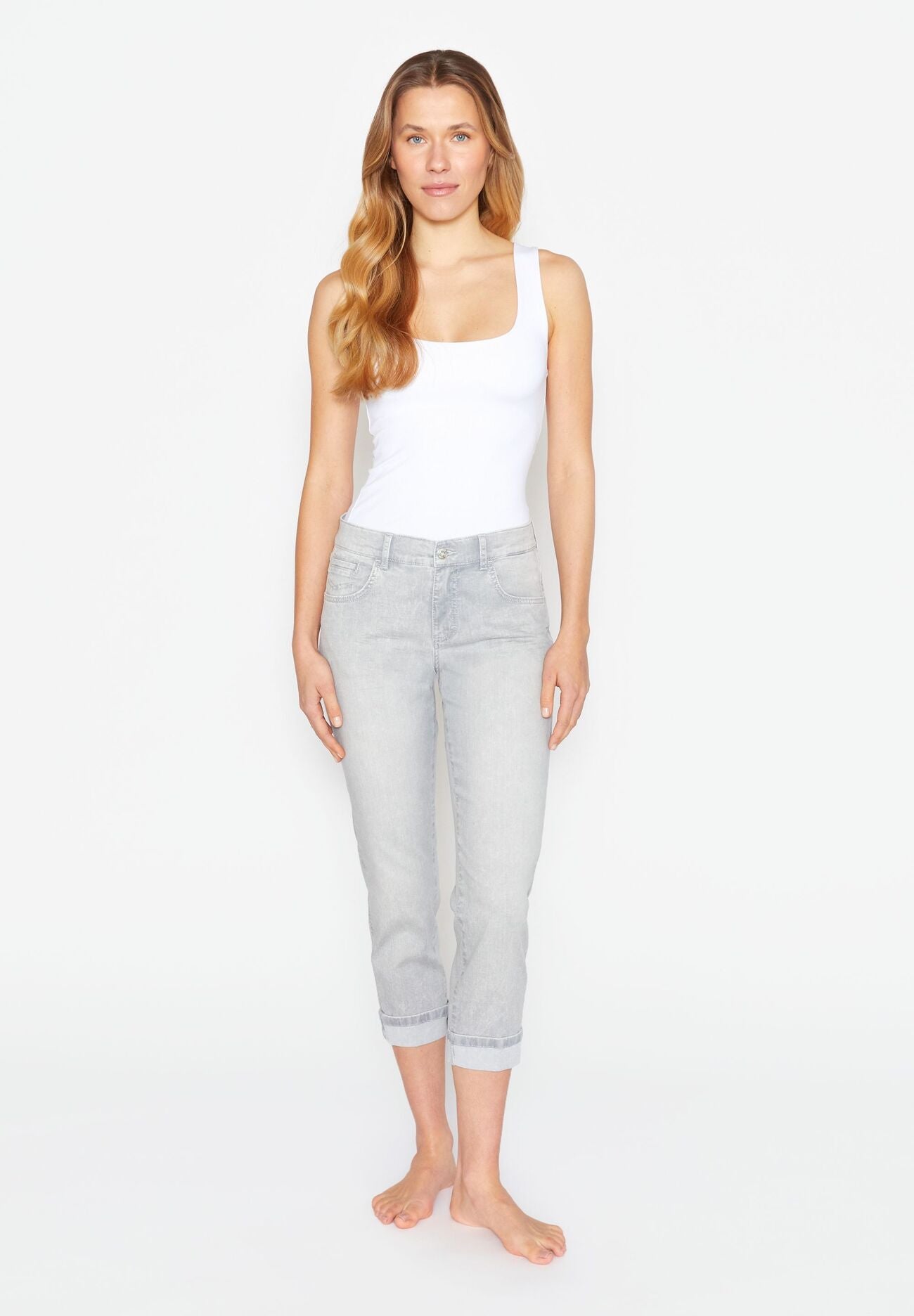 ANGELS Darleen Crop Jeans - Misty Silver Grey - 332 8112.14758 von Angels Jeans