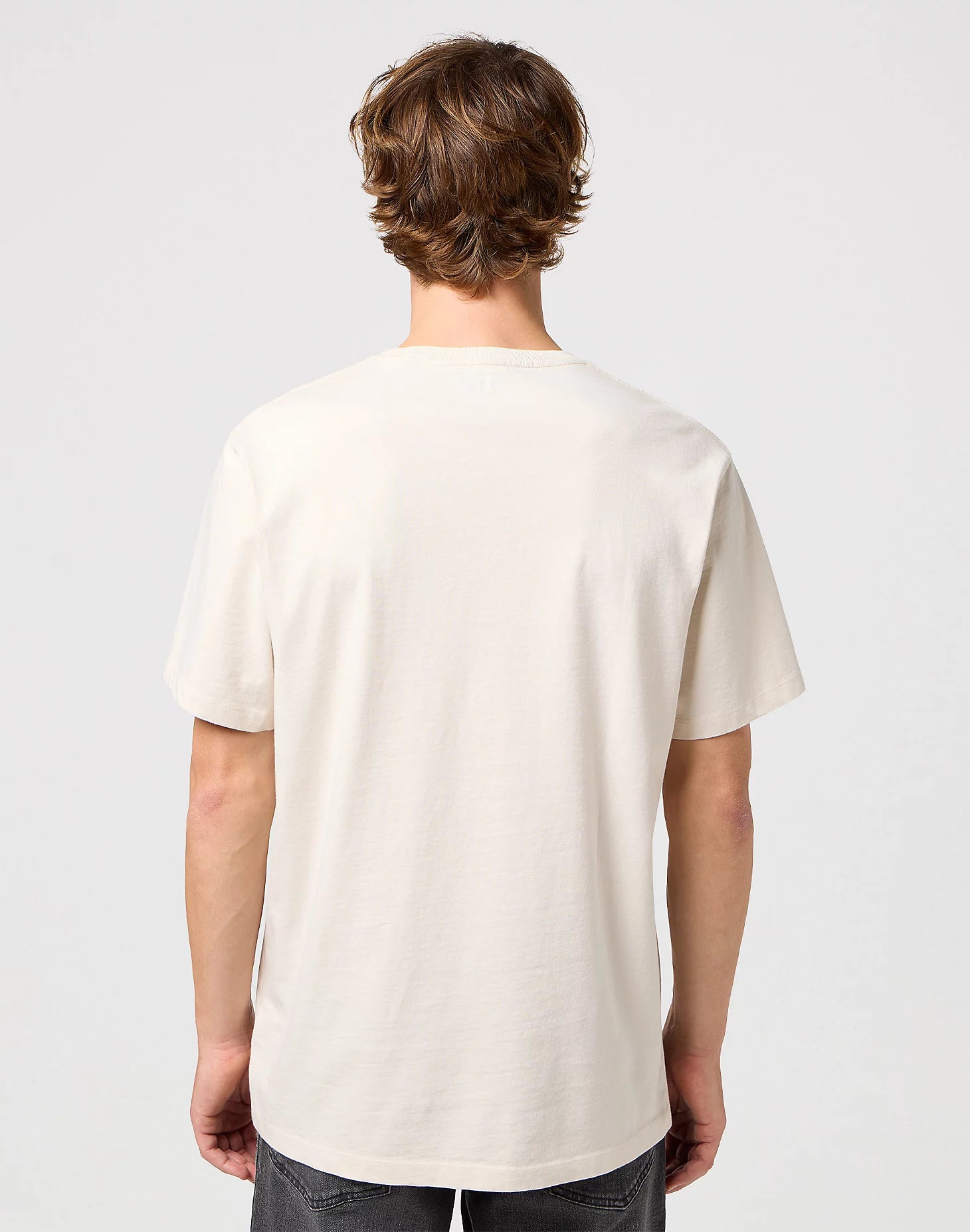 WRANGLER Logo Tee - Sandstone Cream T-Shirt - 112350523 von Wrangler