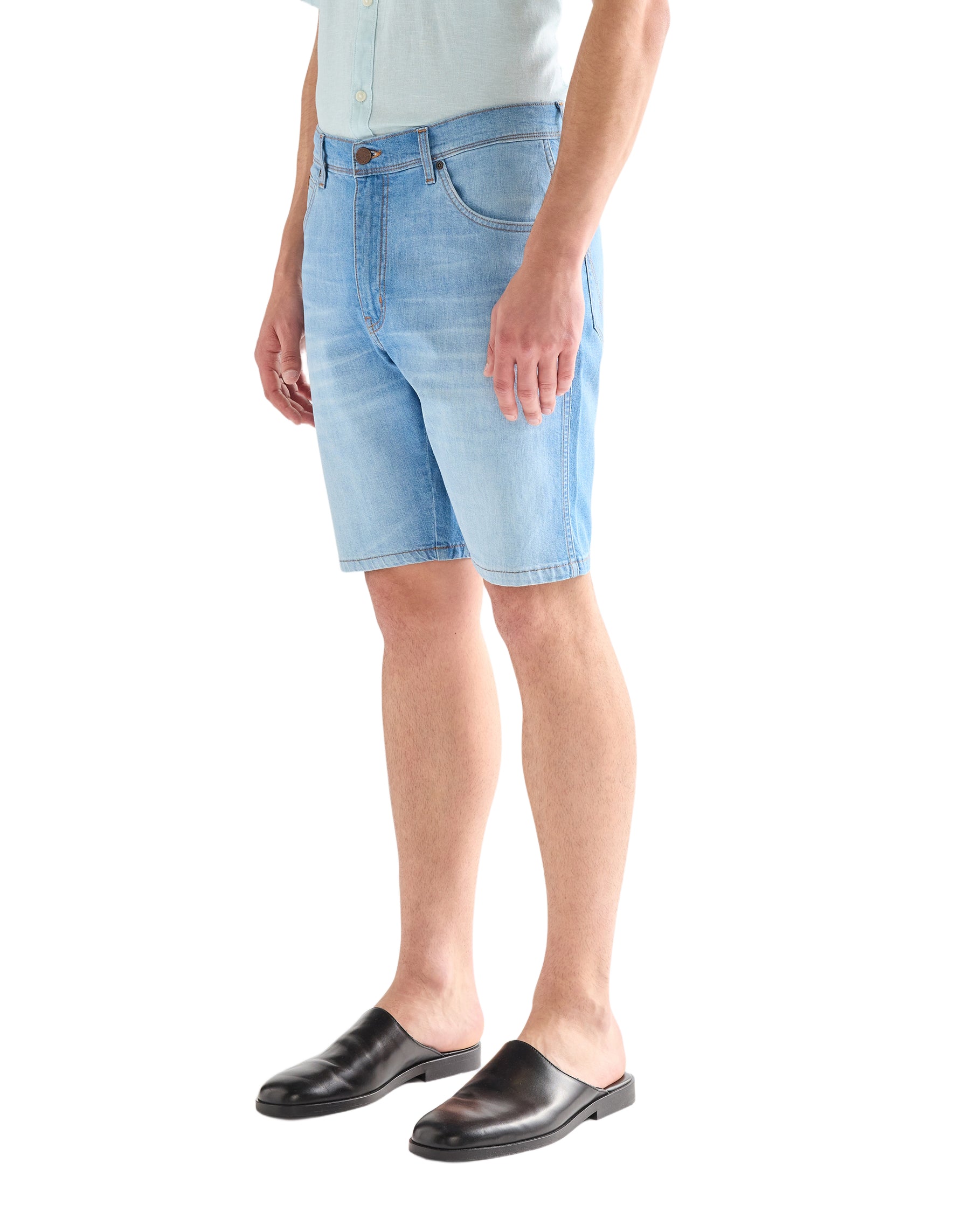 WRANGLER TEXAS SHORTS light wash 112378706 - LIGHTWEIGHT