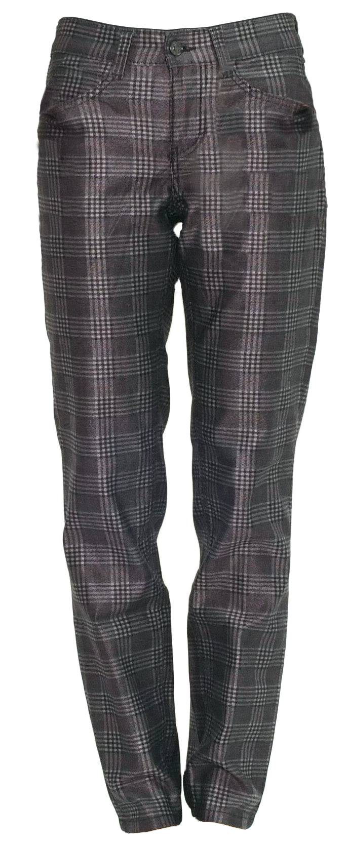 MAC ANGELA Five Pocket - Midnight Plaid Grey - 5240-00-0380-081B