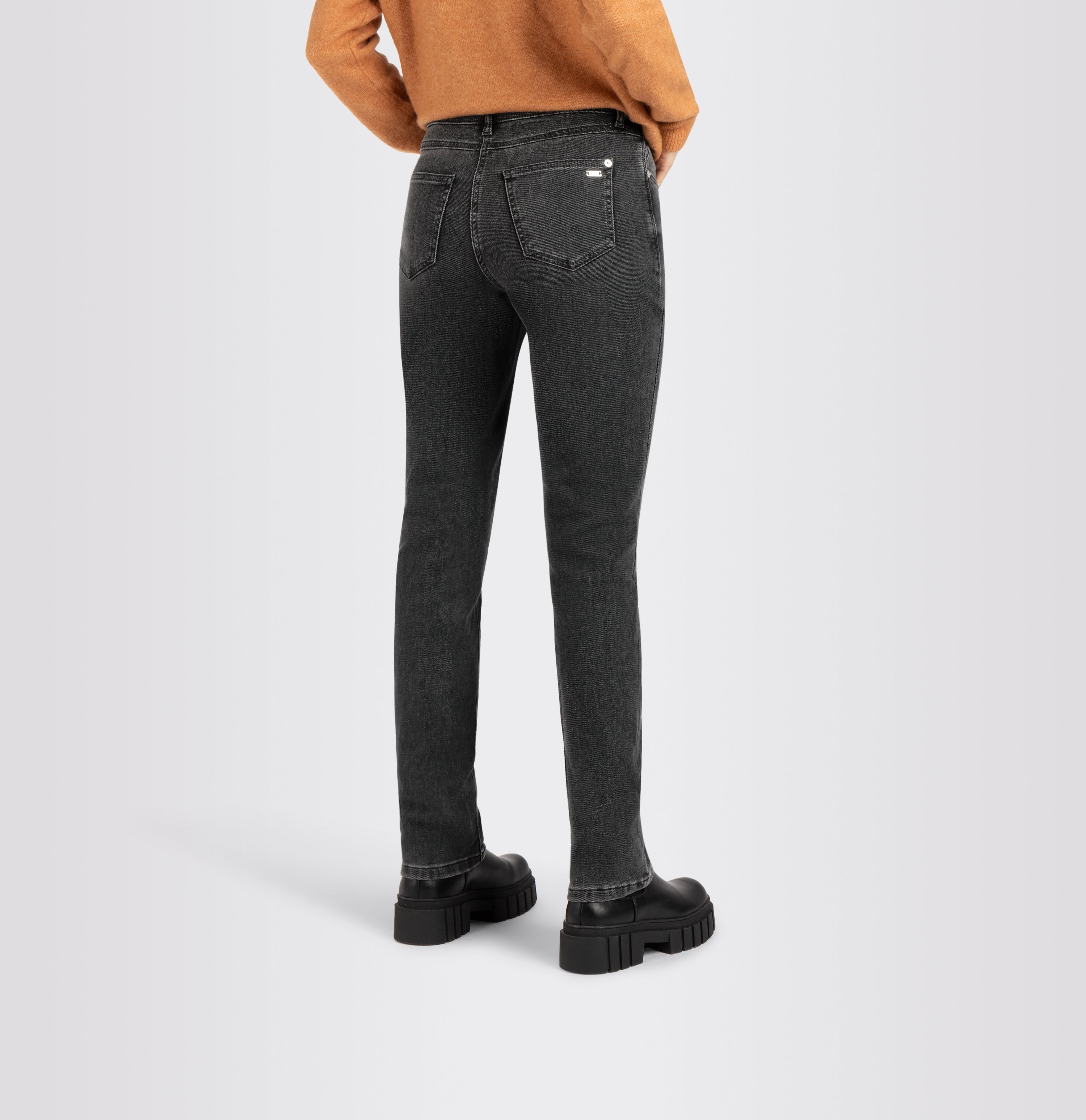 MAC MELANIE Straight Five Pocket - Charcoal Drift Denim - 5040-90-0354-D939 von MAC