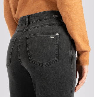MAC MELANIE Straight Five Pocket - Charcoal Drift Denim - 5040-90-0354-D939