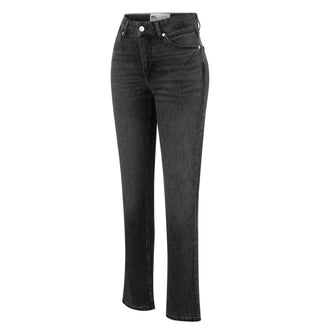 MAC MELANIE Straight Five Pocket - Charcoal Drift Denim - 5040-90-0354-D939