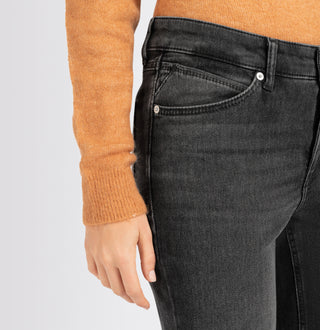 MAC MELANIE Straight Five Pocket - Charcoal Drift Denim - 5040-90-0354-D939