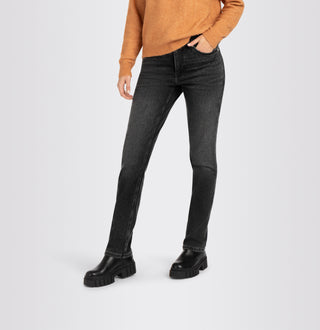 MAC MELANIE Straight Five Pocket - Charcoal Drift Denim - 5040-90-0354-D939
