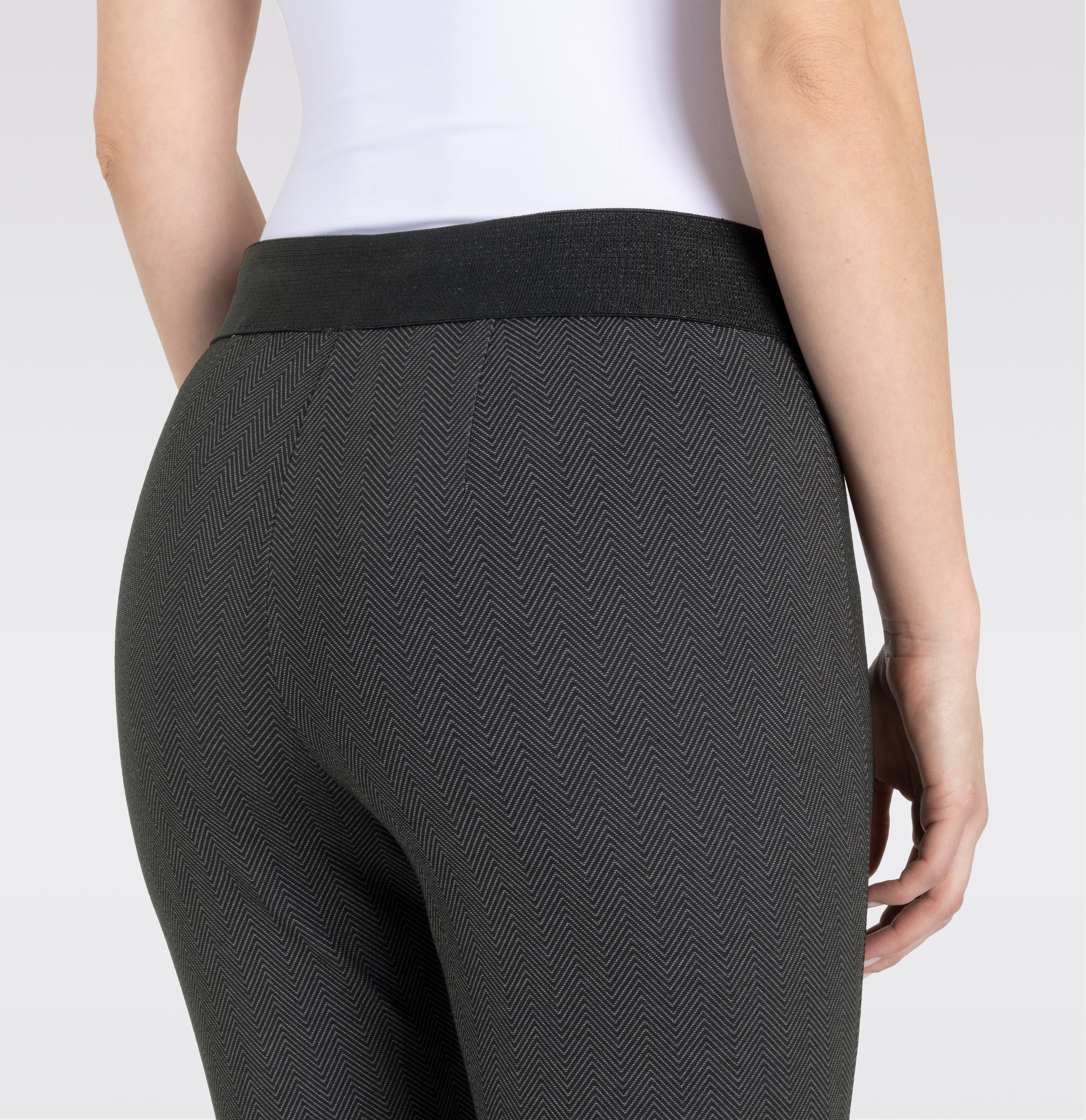 MAC Easy Jogpants - Midnight Herringbone Black - 2710-00-0107L-051Z von MAC