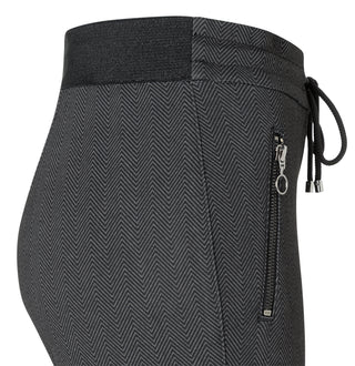 MAC Easy Jogpants - Midnight Herringbone Black - 2710-00-0107L-051Z