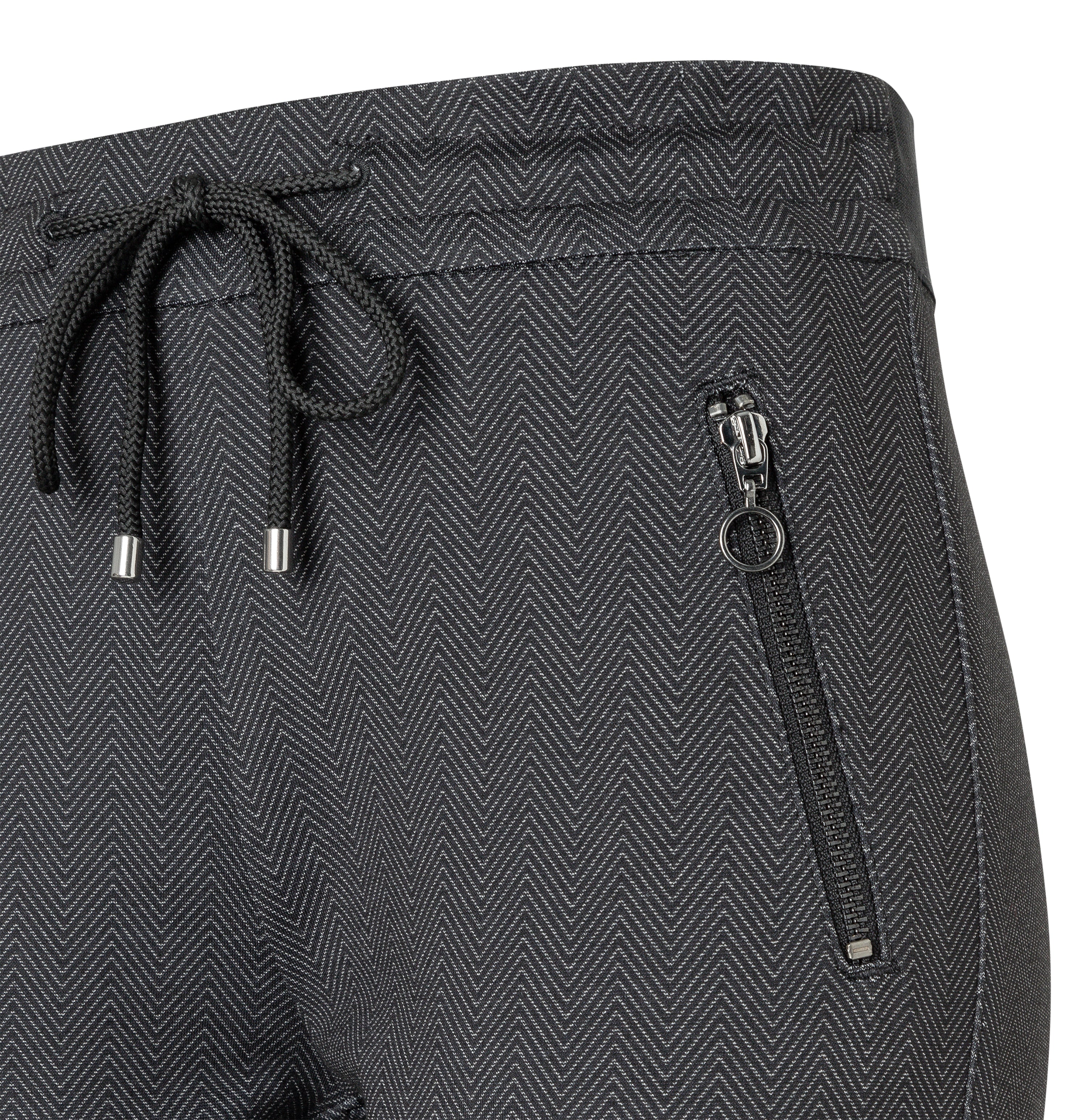 MAC Easy Jogpants - Midnight Herringbone Black - 2710-00-0107L-051Z von MAC