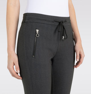 MAC Easy Jogpants - Midnight Herringbone Black - 2710-00-0107L-051Z
