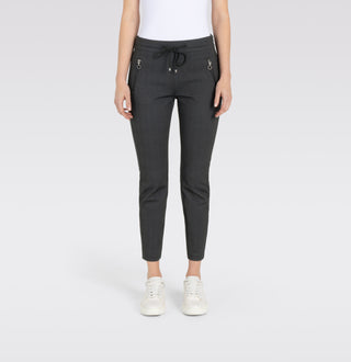 MAC Easy Jogpants - Midnight Herringbone Black - 2710-00-0107L-051Z