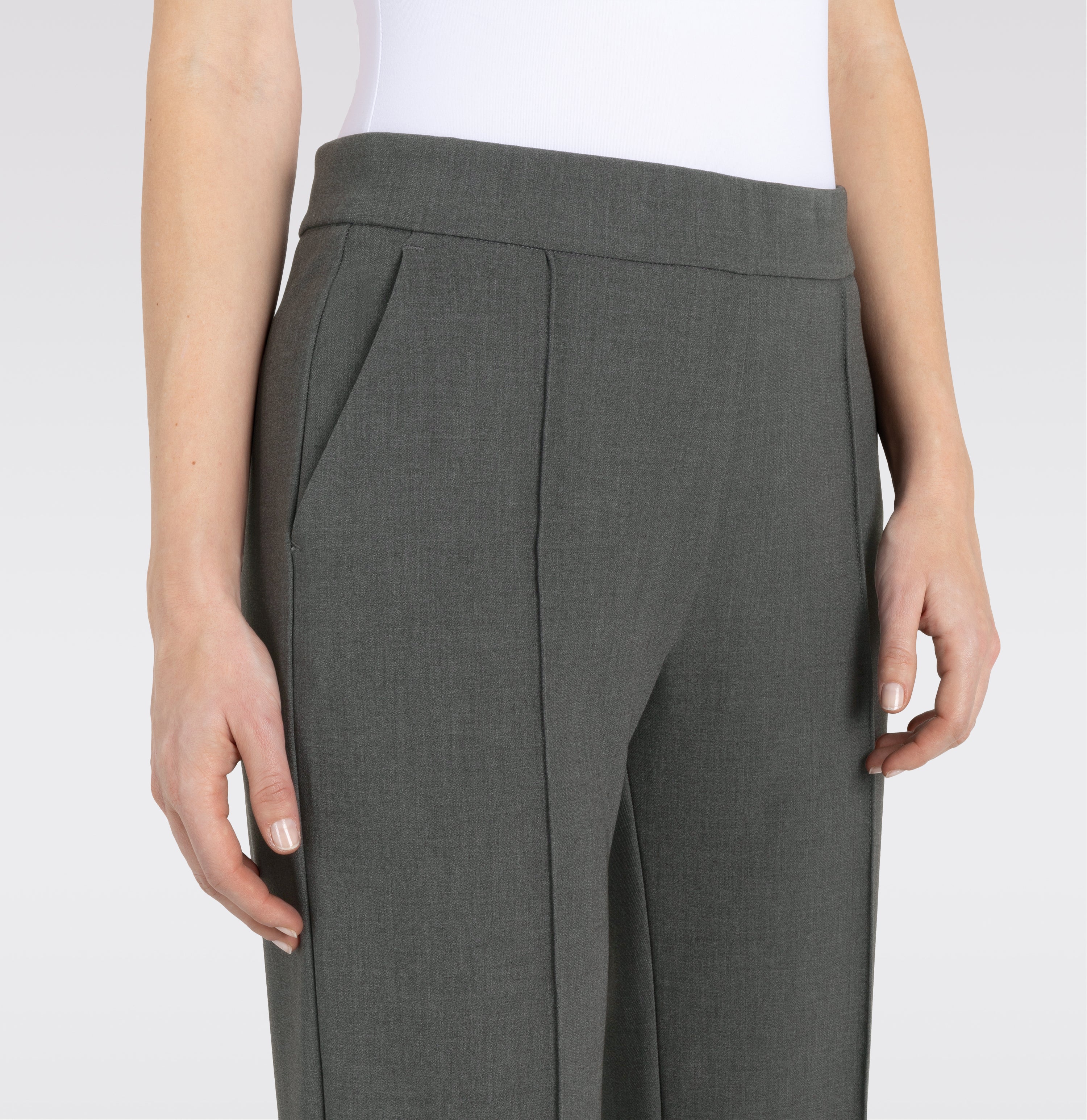 MAC Chiara elegante Hose - Slate Mist Grey - 3029-00-0138L-054M von MAC