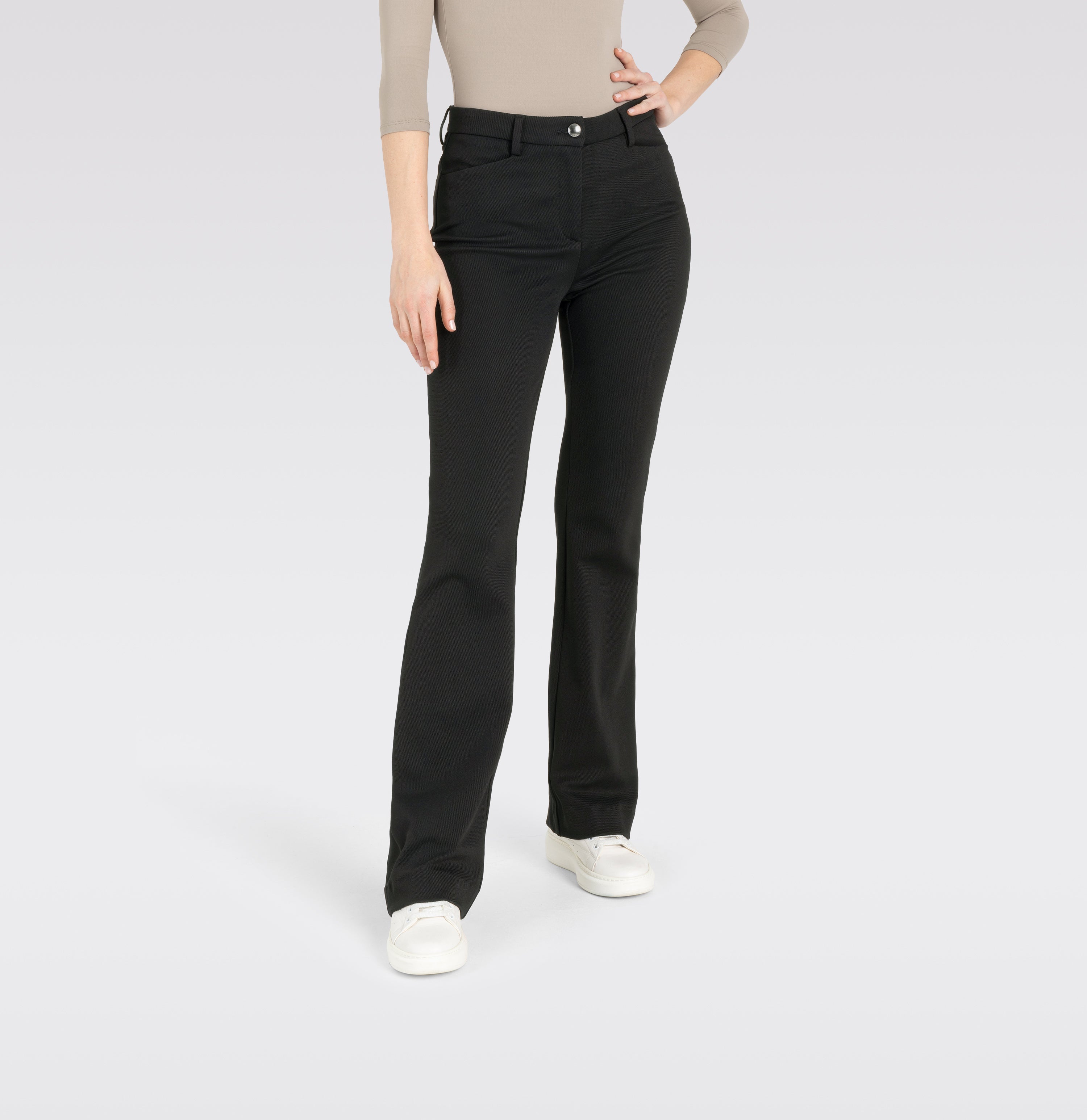 MAC BELLA Stoffhose - Midnight Velvet Black - 3415-00-0172L-090 von MAC
