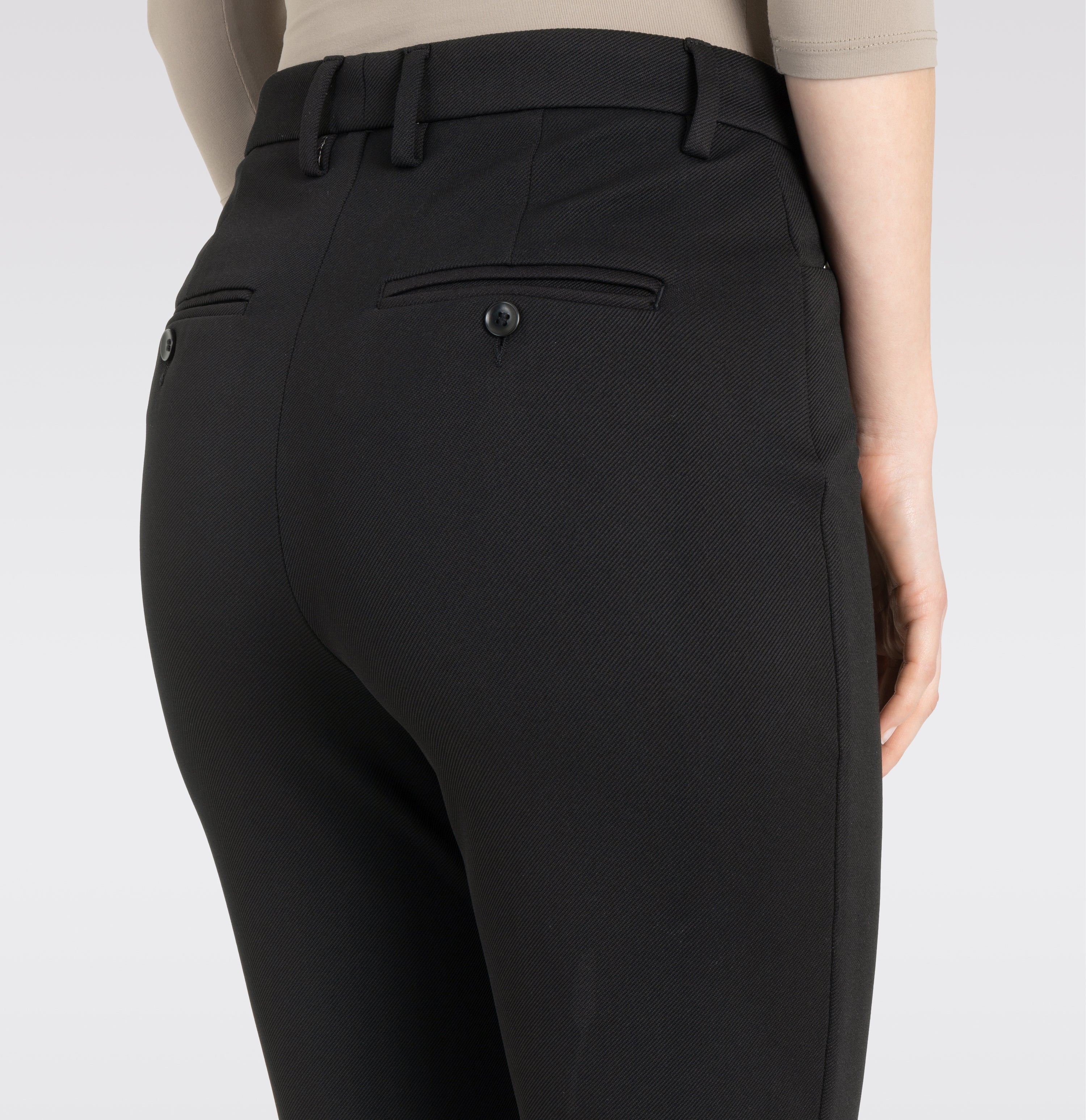 MAC BELLA Stoffhose - Midnight Velvet Black - 3415-00-0172L-090 von MAC