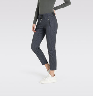 MAC Easy Jogpants - Midnight Teal Stripes - 2710-00-0107L-195S