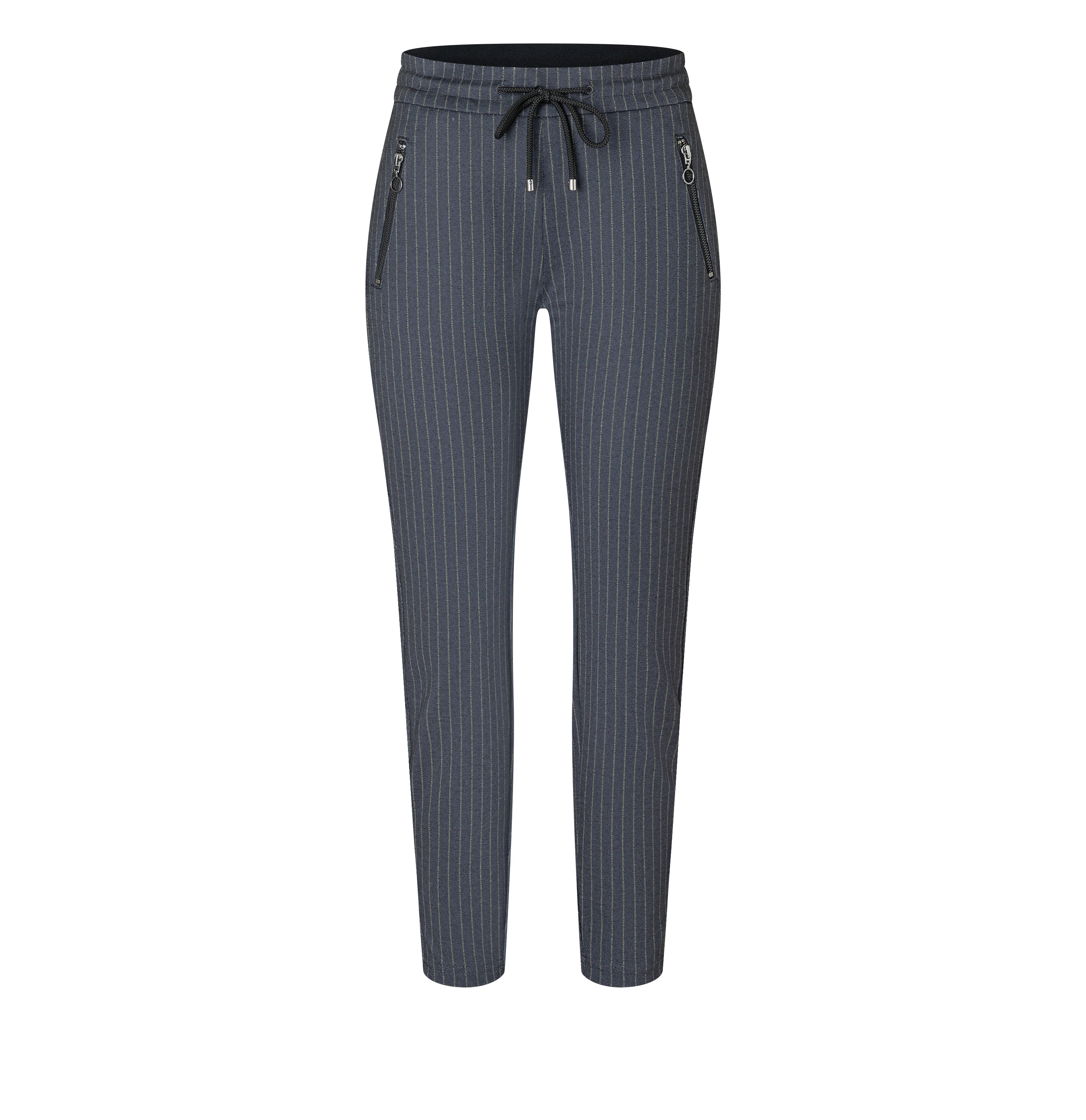 MAC Easy Jogpants - Midnight Teal Stripes - 2710-00-0107L-195S