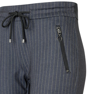 MAC Easy Jogpants - Midnight Teal Stripes - 2710-00-0107L-195S