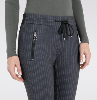 MAC Easy Jogpants - Midnight Teal Stripes - 2710-00-0107L-195S