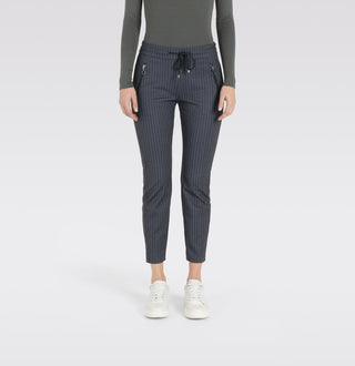 MAC Easy Jogpants - Midnight Teal Stripes - 2710-00-0107L-195S