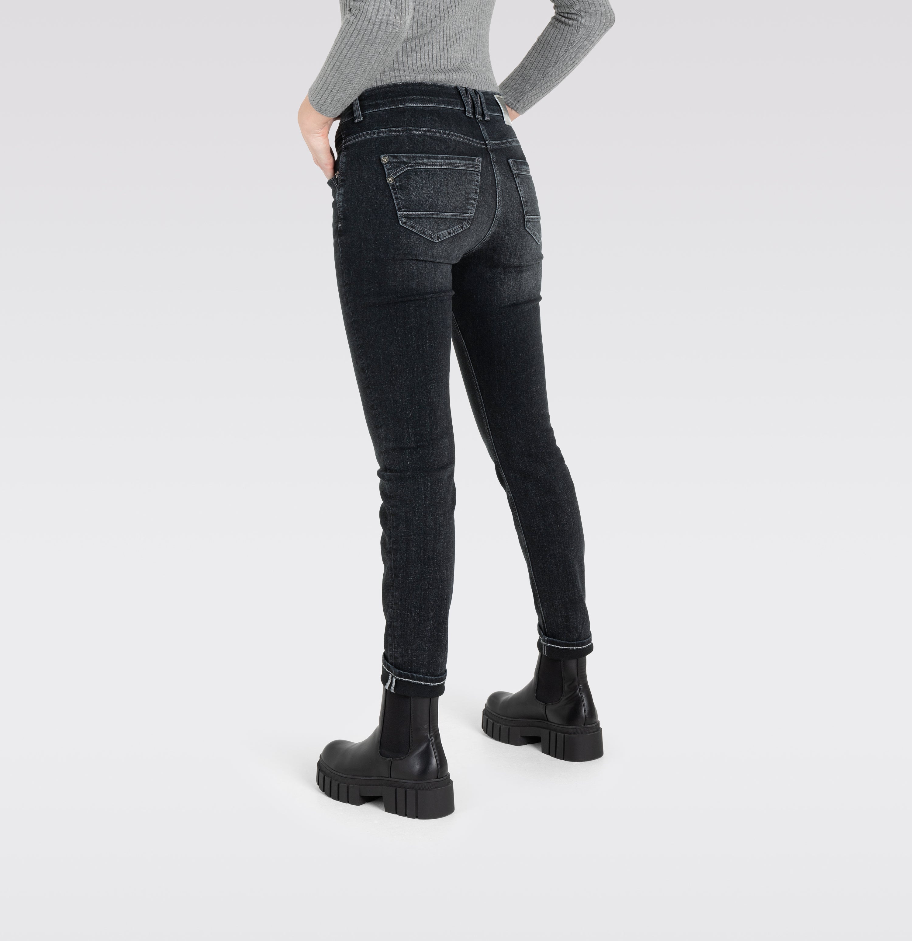 MAC Rich Straight Jeans - Midnight Graphite - 5703-90-0389L-D962 von MAC