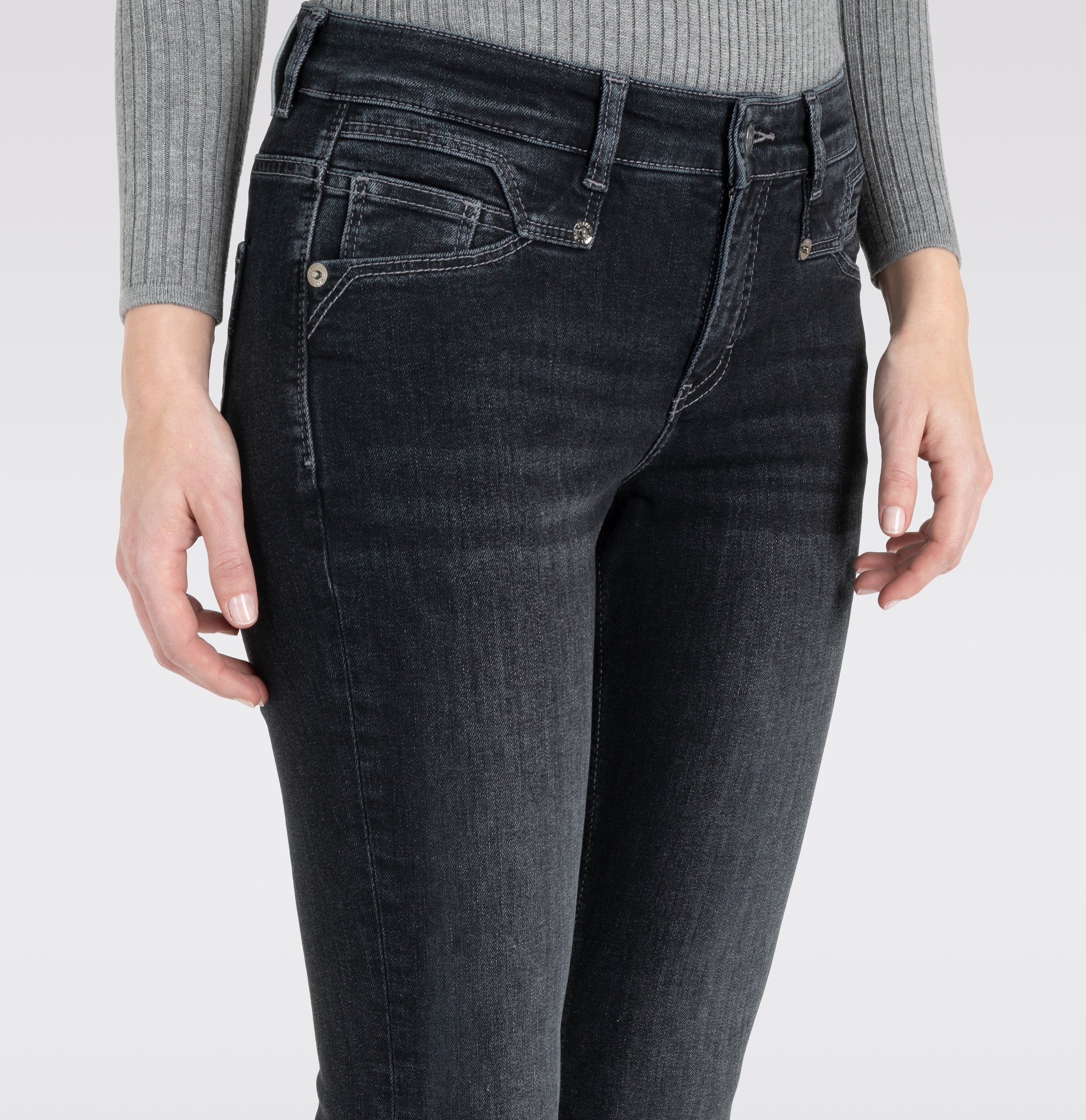 MAC Rich Straight Jeans - Midnight Graphite - 5703-90-0389L-D962 von MAC