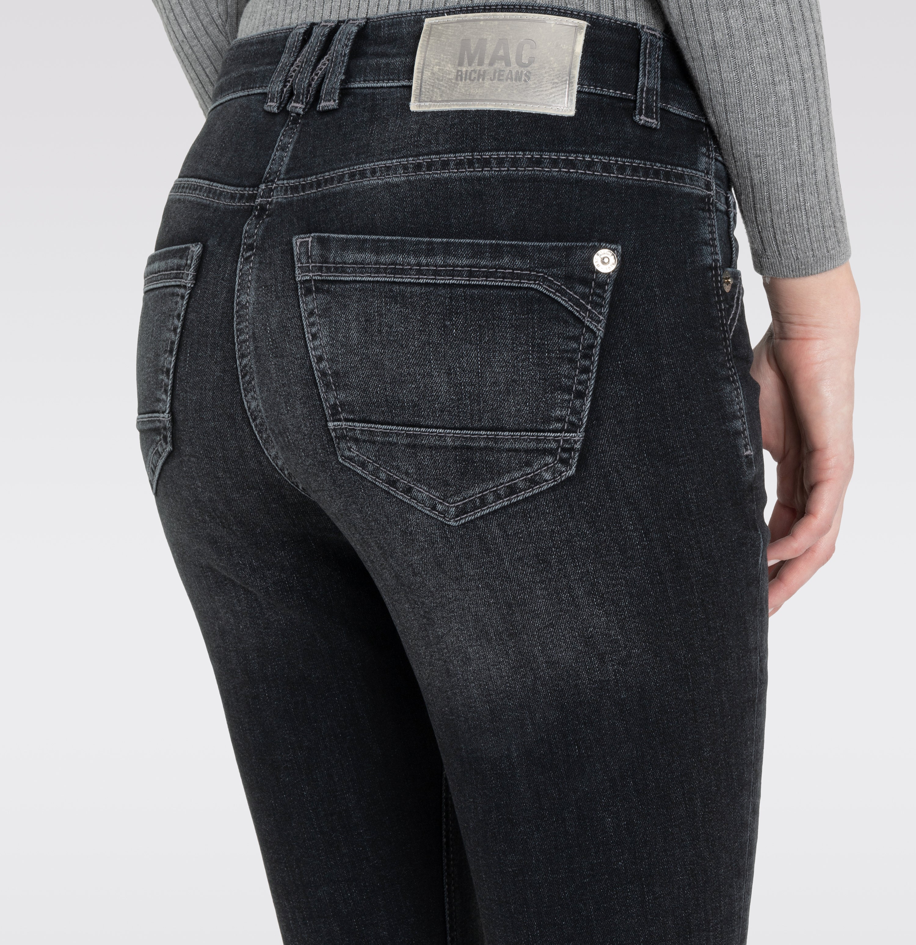 MAC Rich Straight Jeans - Midnight Graphite - 5703-90-0389L-D962 von MAC