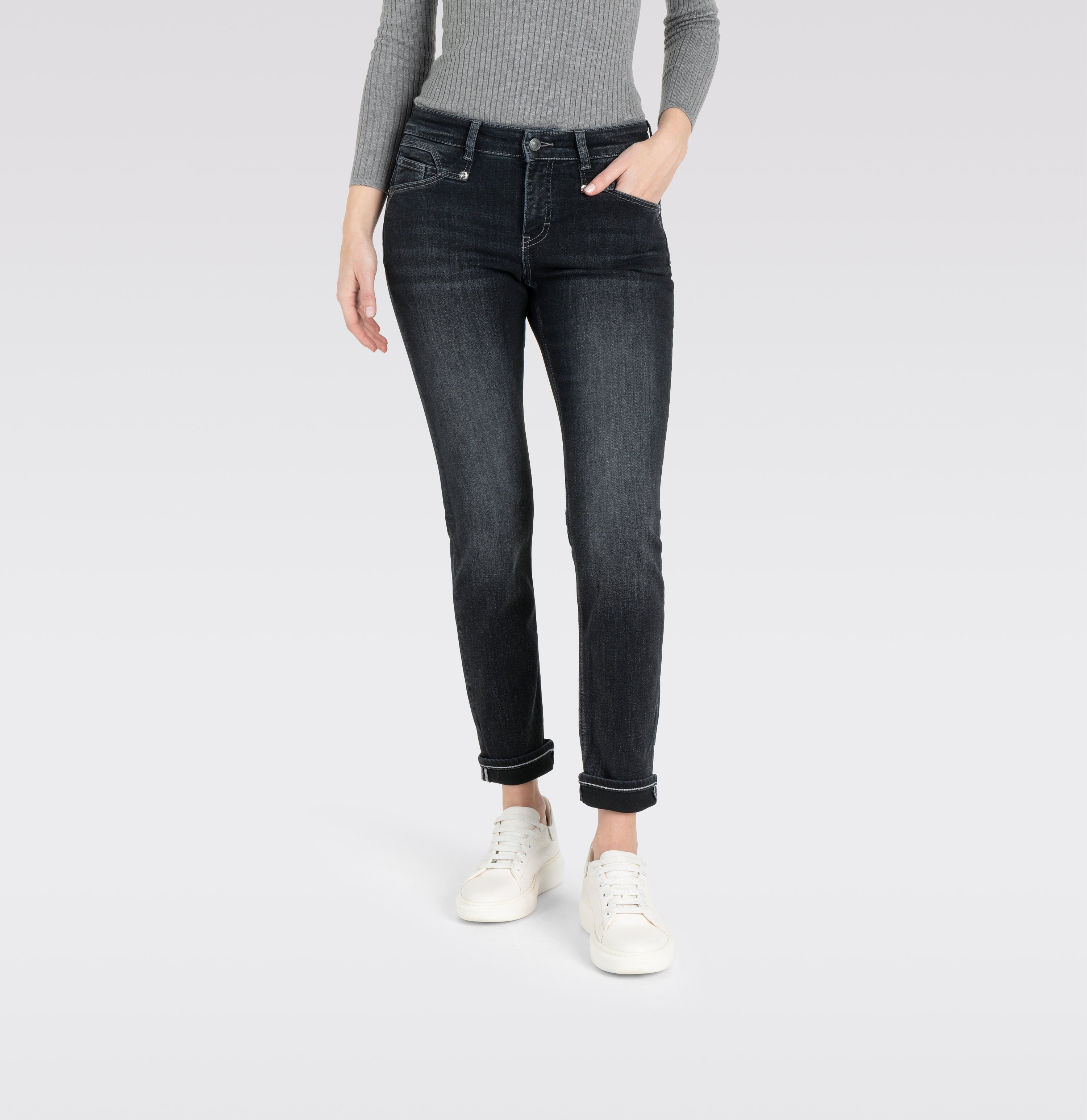 MAC Rich Straight Jeans - Midnight Graphite - 5703-90-0389L-D962 von MAC