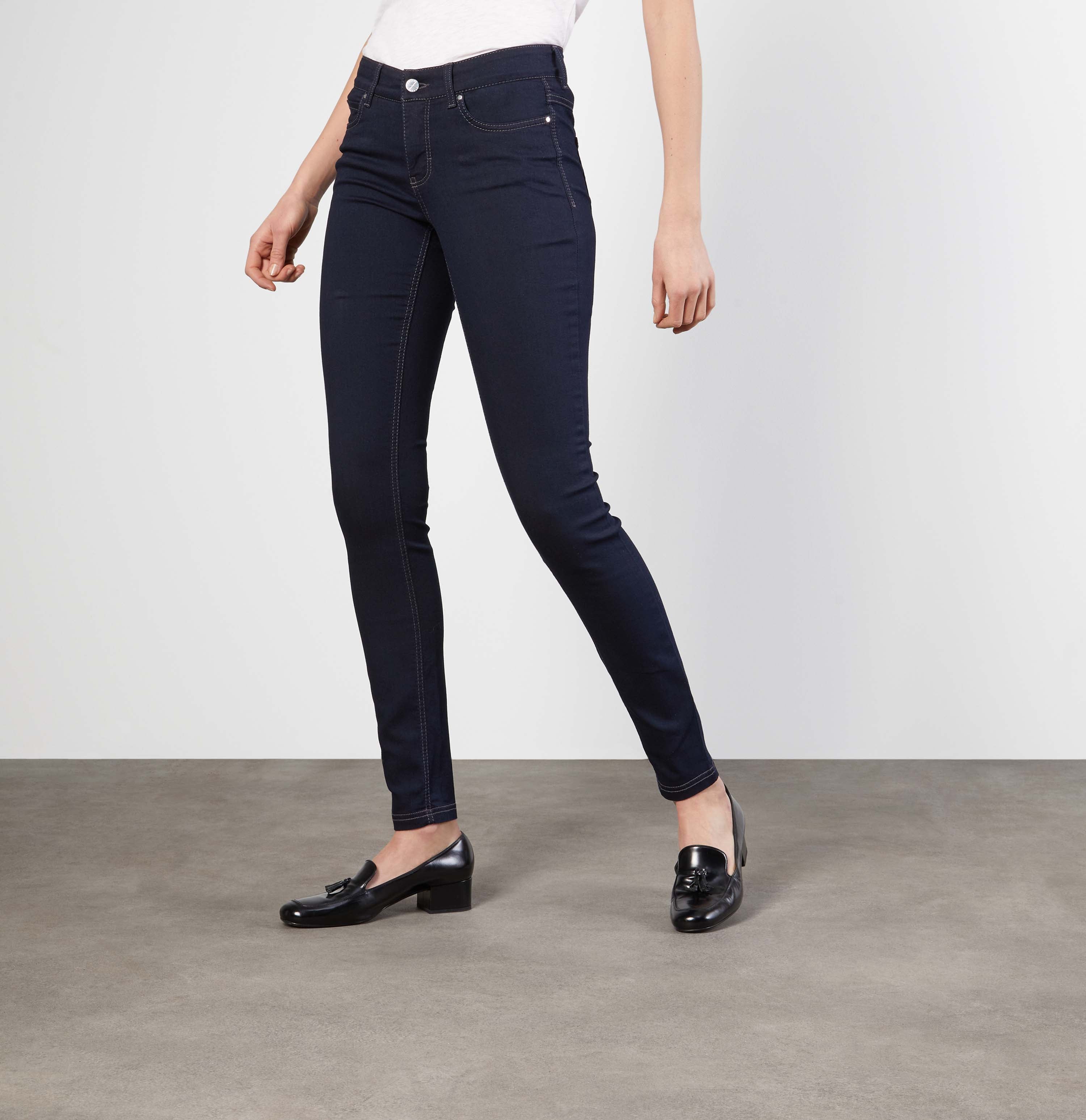 MAC Dream Skinny Five Pocket - Midnight Ink Blue - 5402-90-0355L-D801 von MAC