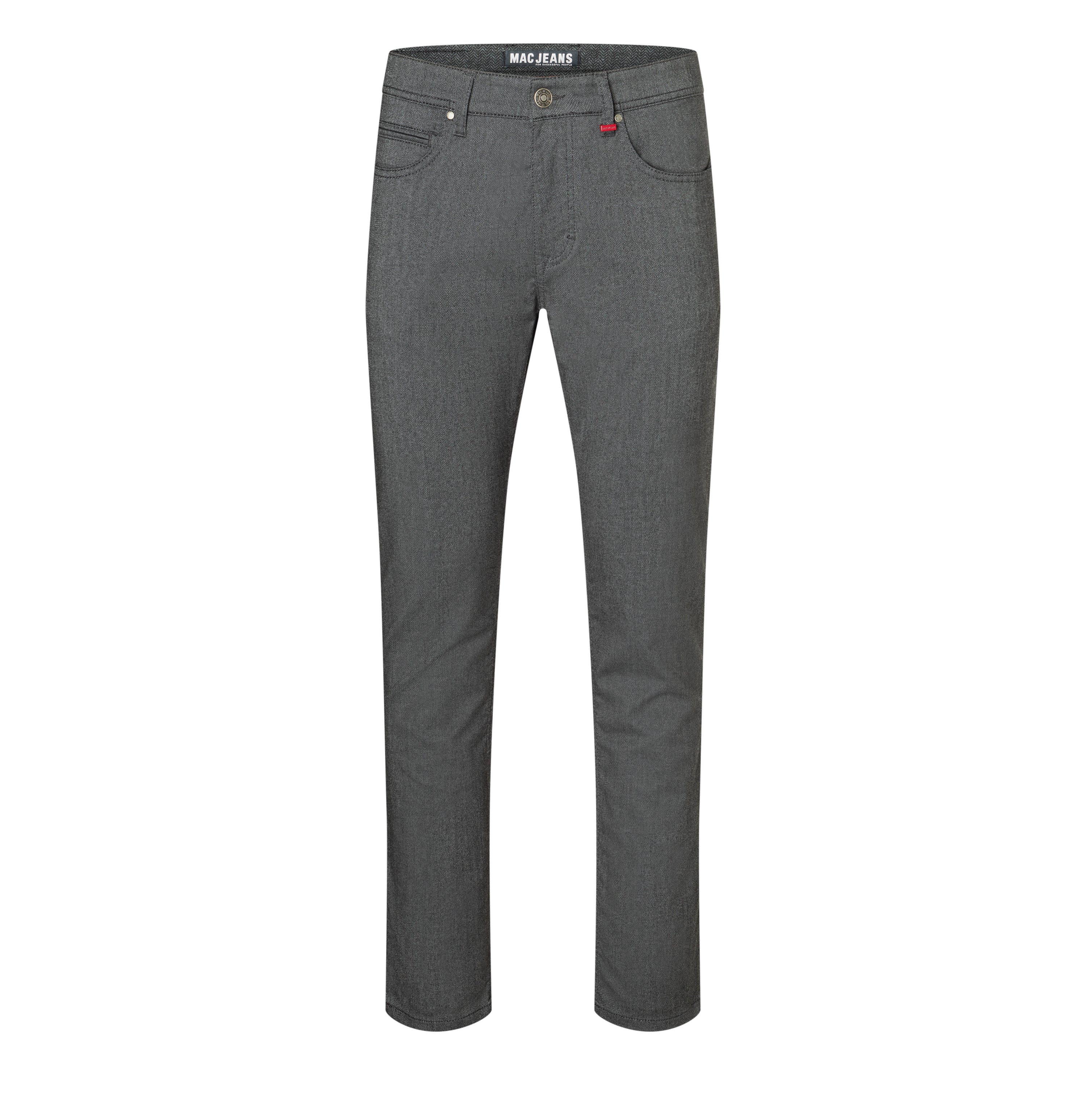 MAC ARNE flannel Five-Pocket - Stormy Charcoal - 0600-00-0733L-060