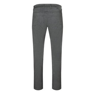 MAC ARNE flannel Five-Pocket - Stormy Charcoal - 0600-00-0733L-060