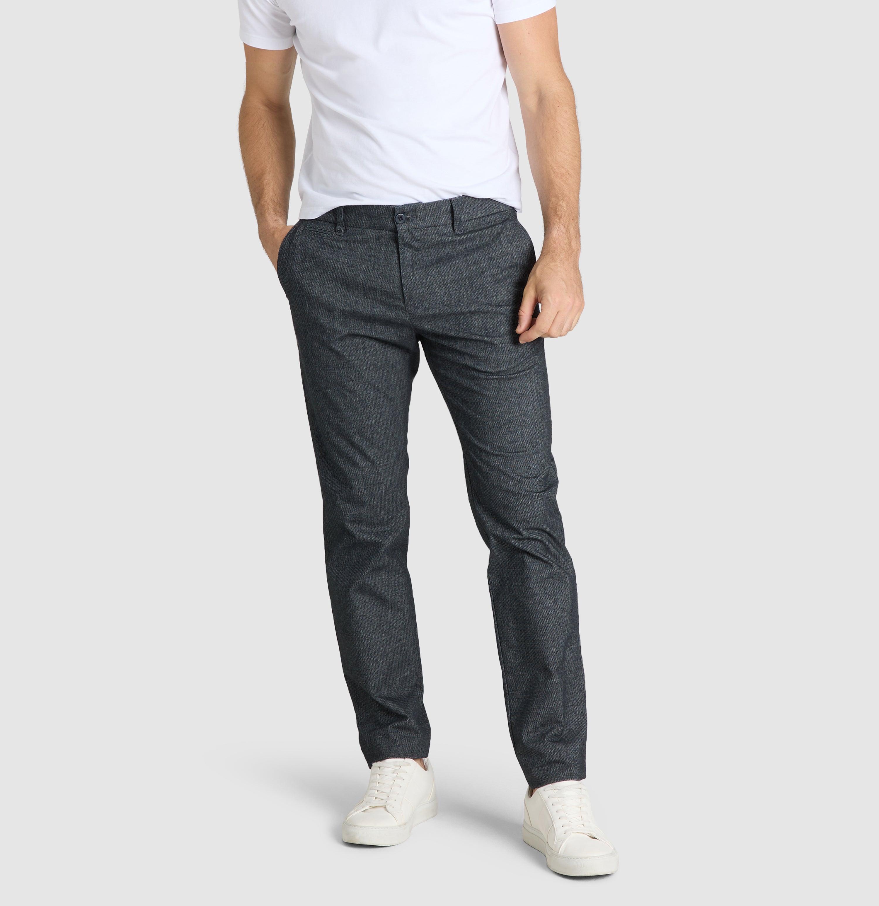 MAC LENNOX Chino - Midnight Slate Weave - 6332-91-0736L-199B von MAC