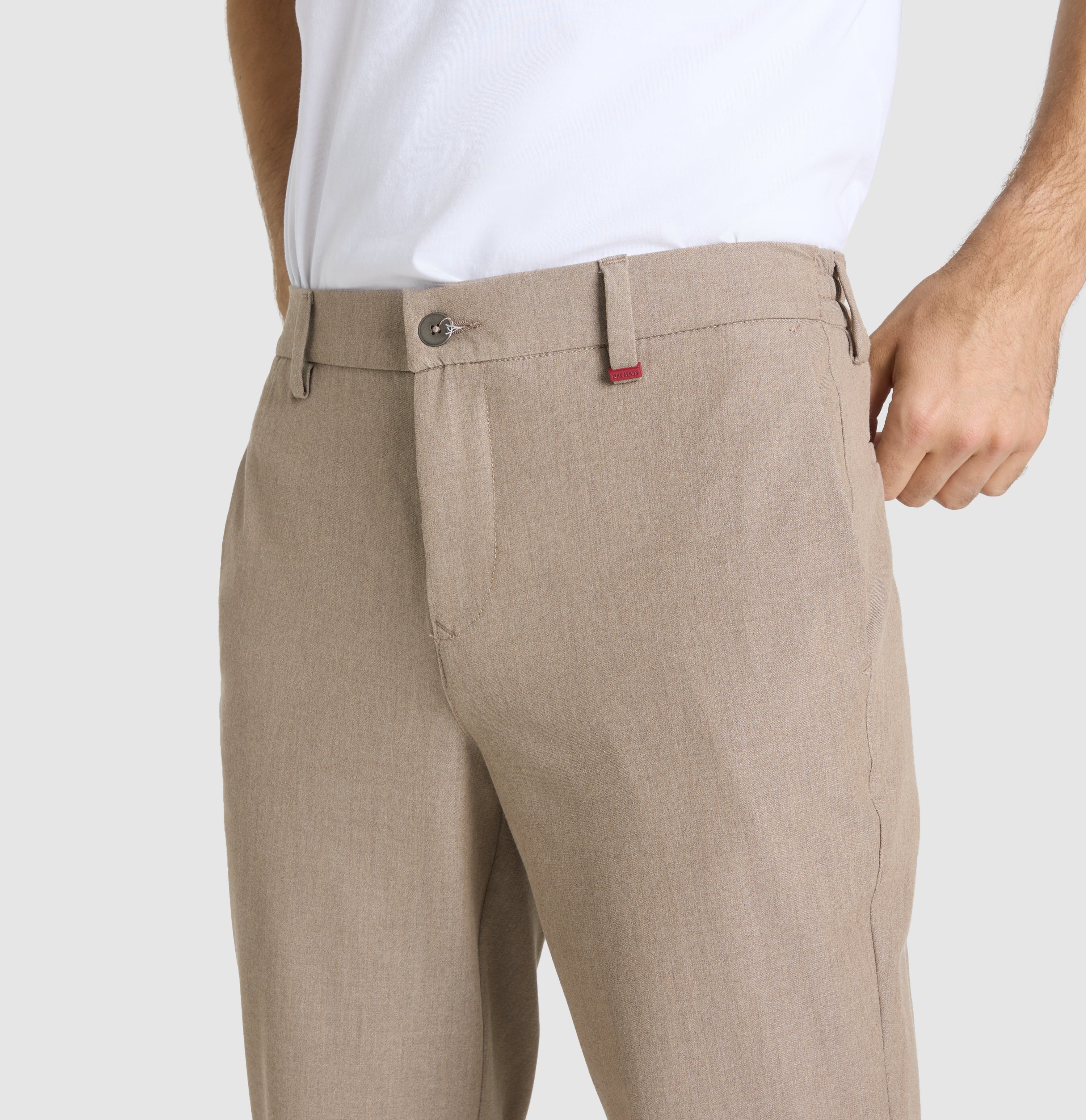 MAC Traveller Chinohose - Pebble Taupe - 6000-00-0737L-238 von MAC