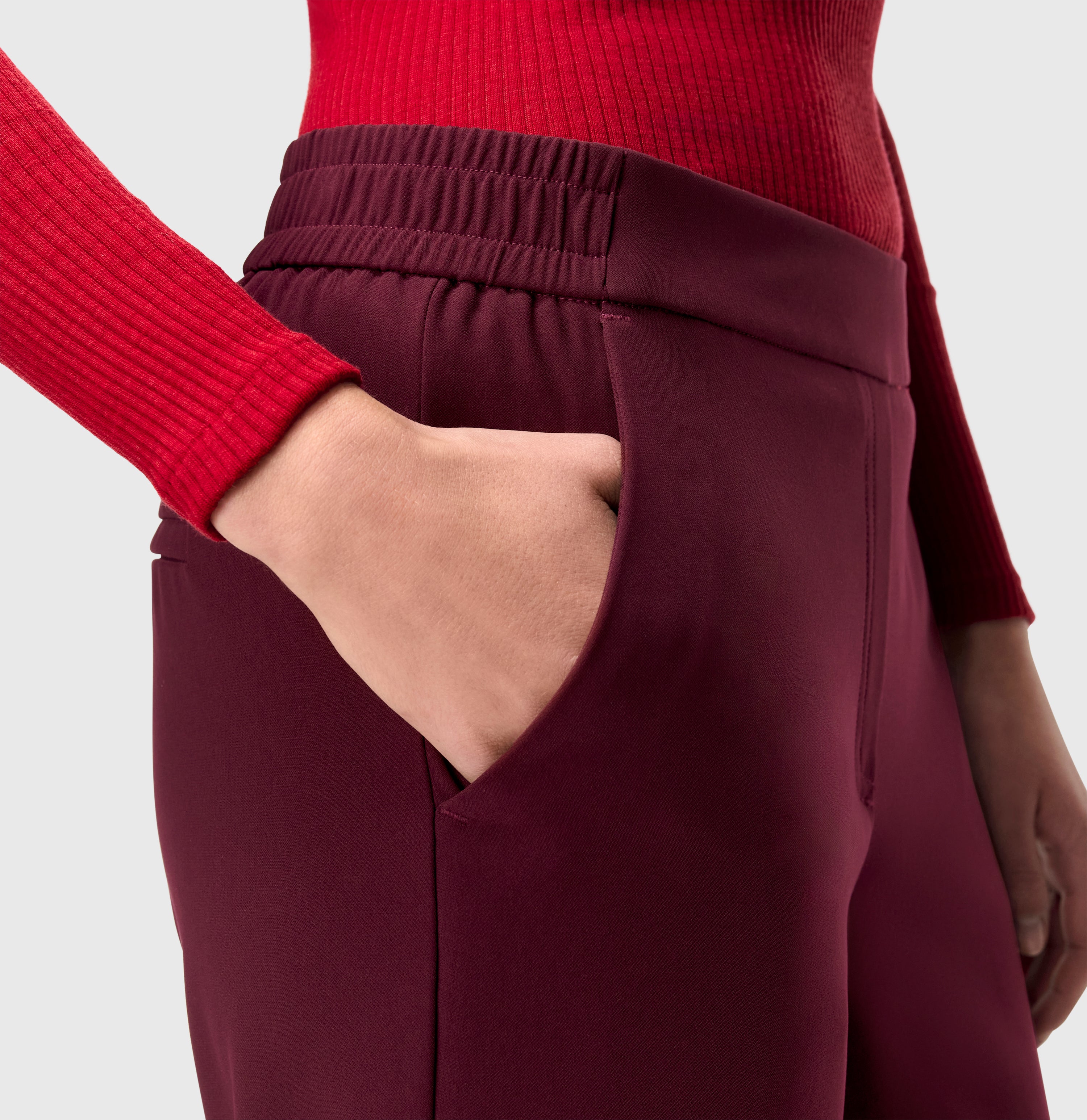 MAC CHIARA Stoffhose - Burgundy Velvet Dawn - 2177-00-0231L-780 von MAC