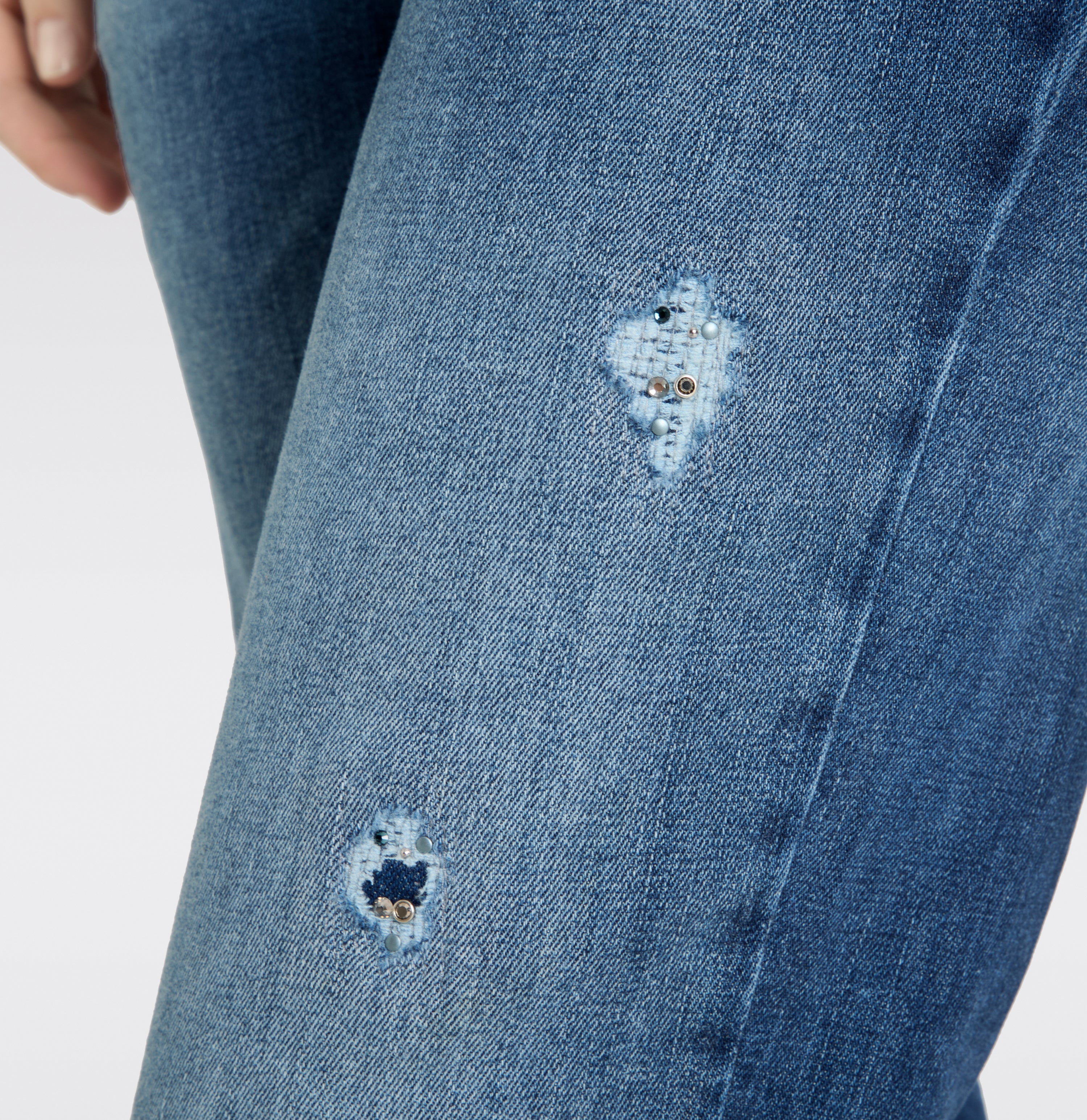 MAC Laura Bootcut Jeans - Midwash Canyon Blue - 5225-9B-0387L-D587 von MAC