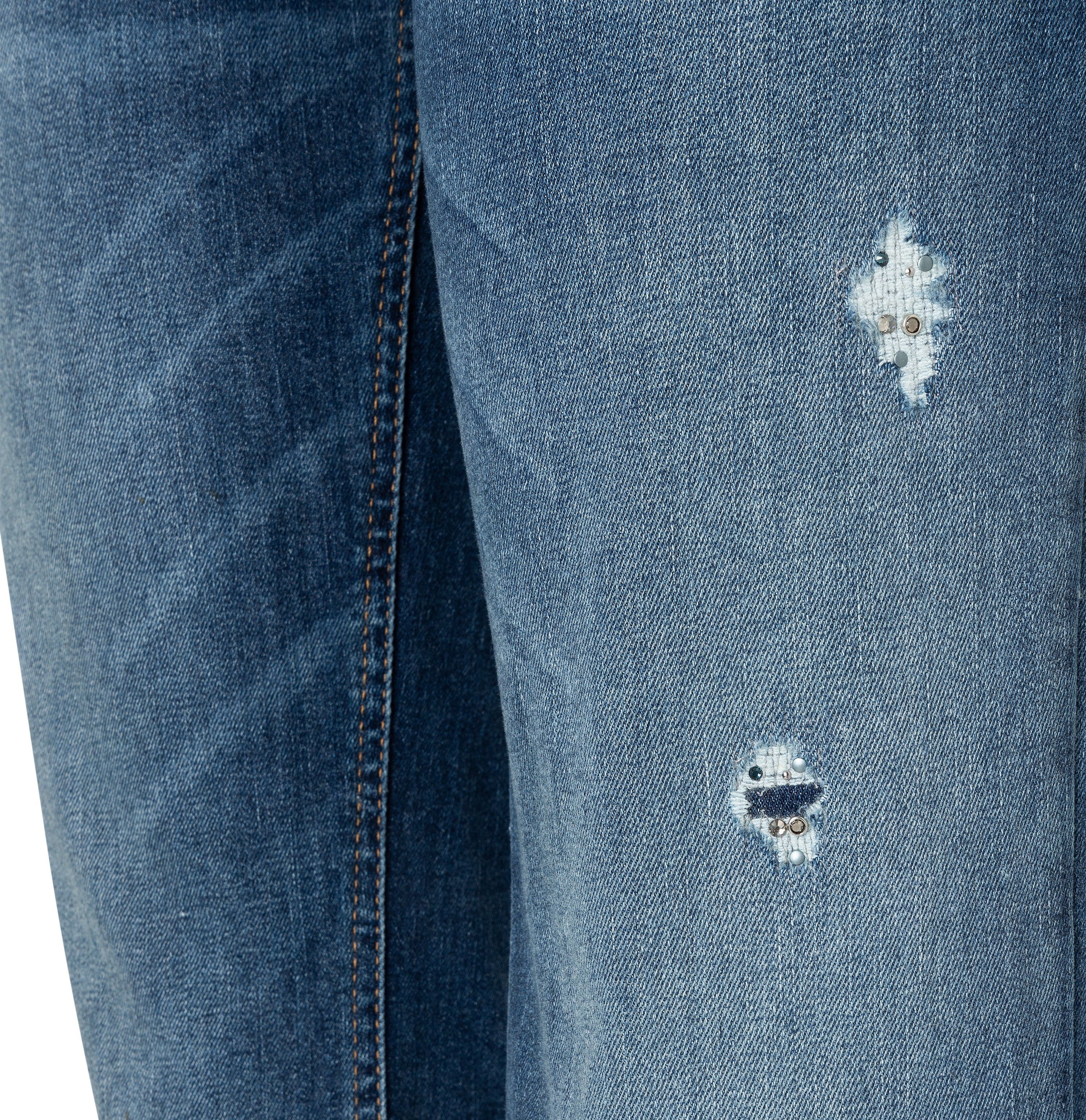 MAC Laura Bootcut Jeans - Midwash Canyon Blue - 5225-9B-0387L-D587 von MAC
