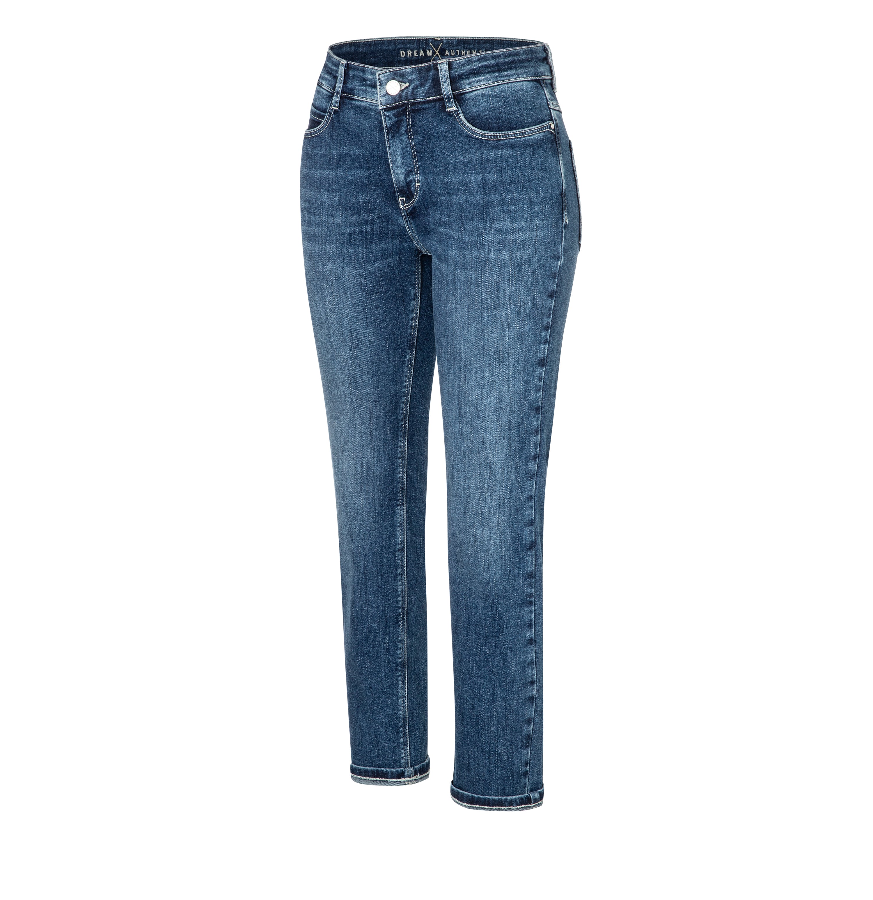 MAC DREAM Cropped Authentics Jeans - Moonlit Denim Blue - 5481-90-0357L-D653 von MAC