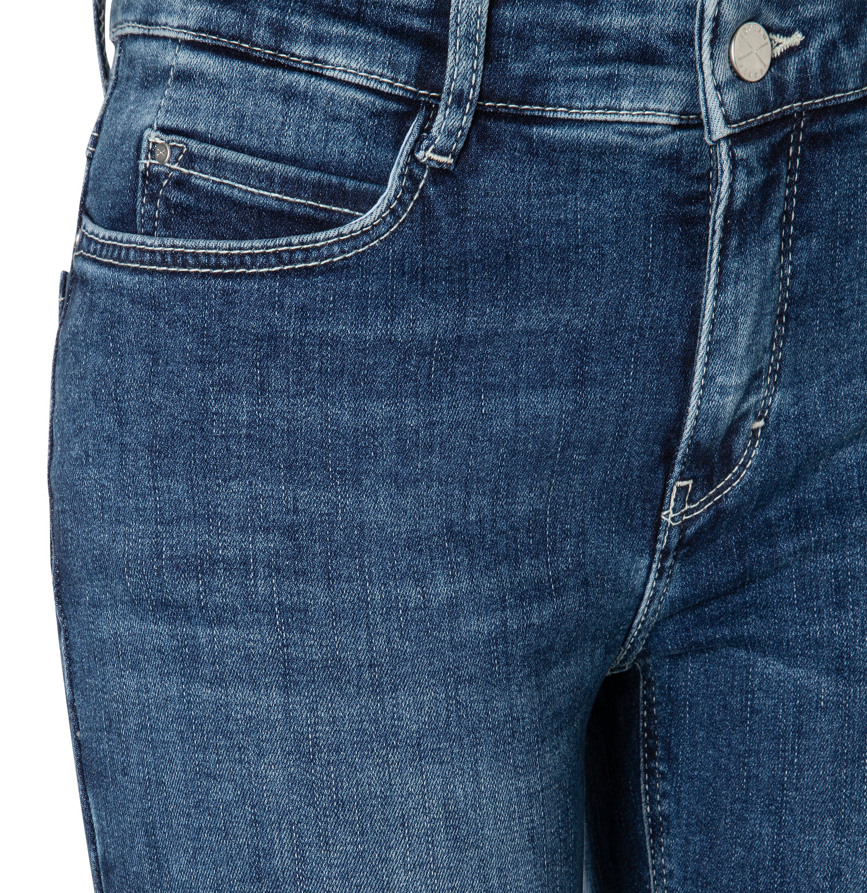 MAC DREAM Cropped Authentics Jeans - Moonlit Denim Blue - 5481-90-0357L-D653 von MAC