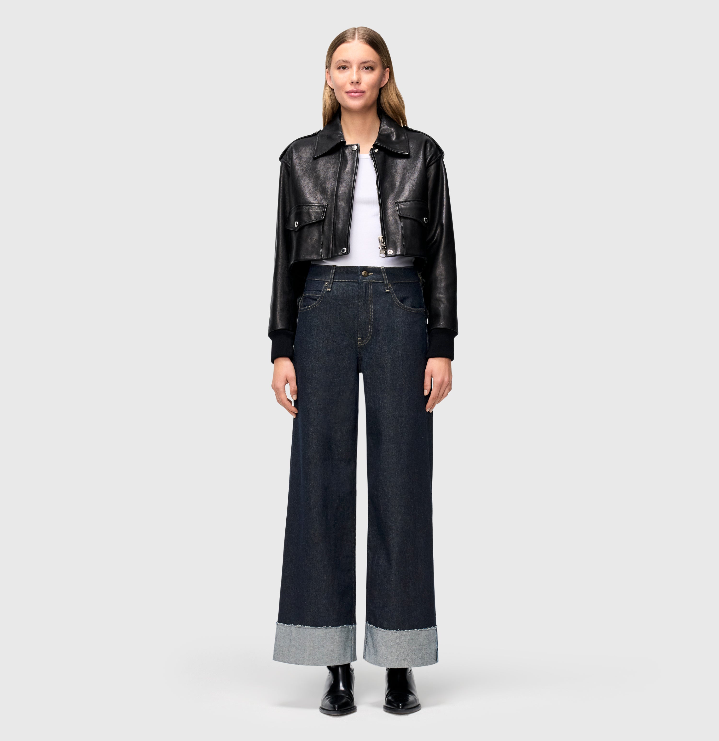 MAC NEVADA Wide-Leg Hose - Midnight Indigo Rinse - 2805-90-0291L-D683 von MAC