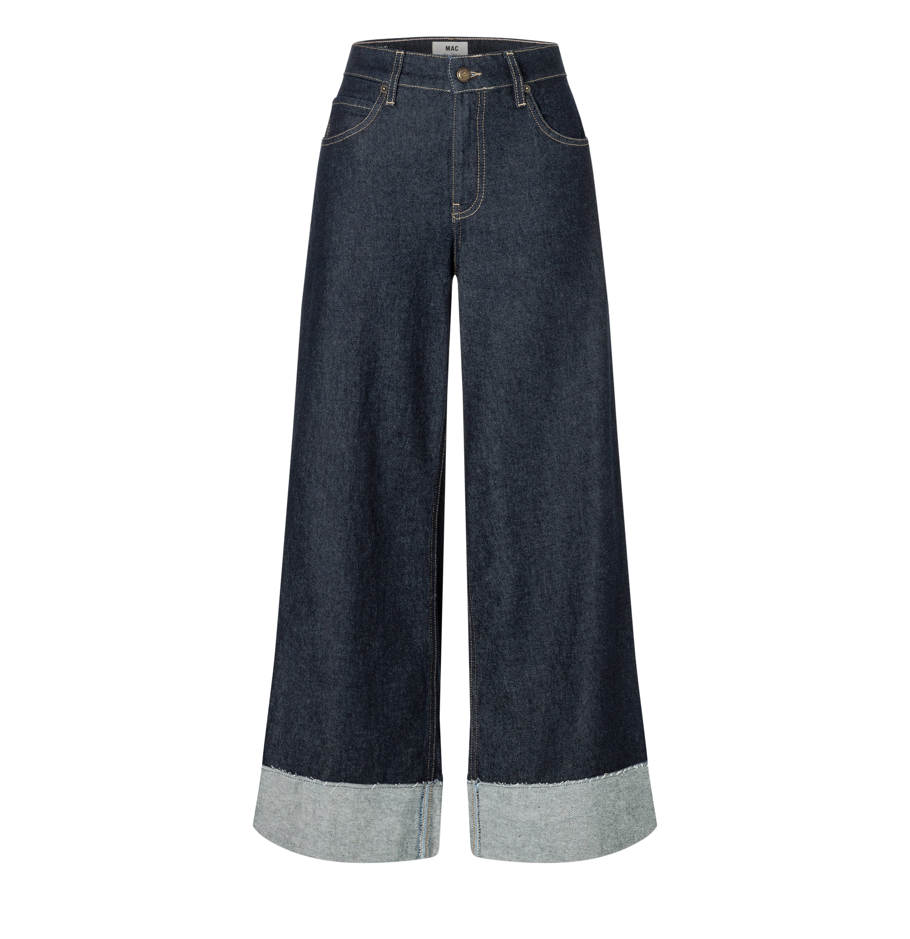 MAC NEVADA Wide-Leg Hose - Midnight Indigo Rinse - 2805-90-0291L-D683