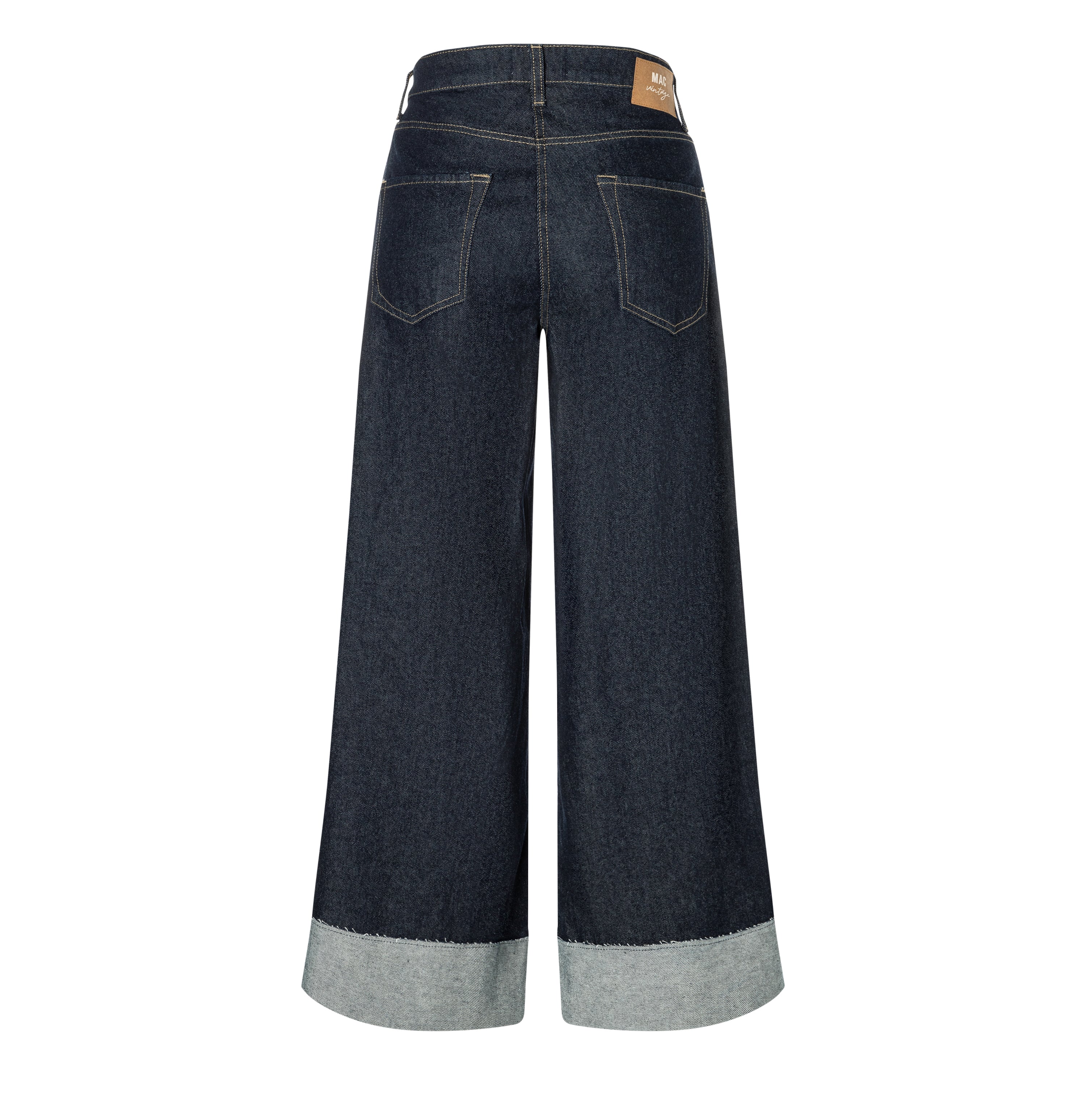MAC NEVADA Wide-Leg Hose - Midnight Indigo Rinse - 2805-90-0291L-D683 von MAC